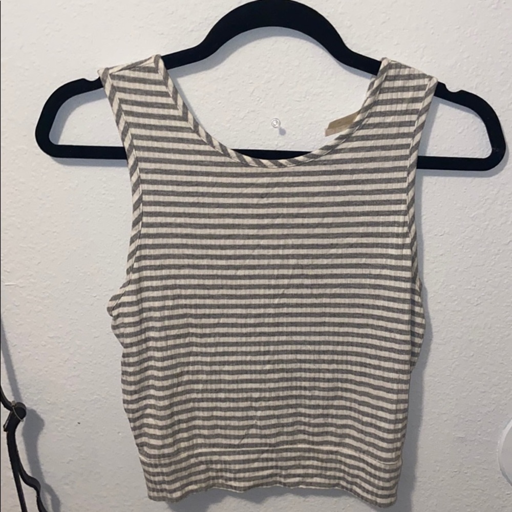Striped crop top